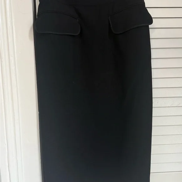 Vintage CHANEL Black Skirt with Gold Buttons - Picture 9 of 10